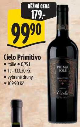 Cielo Primitivo, 0,75 l