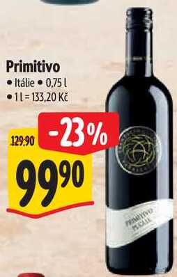 Primitivo, 0,75 l