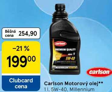 Carlson Motorový olej, 1 l, 5W-40, Millennium