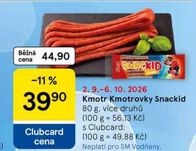 Kmotr Kmotrovky Snackid, 80 g, více druhů