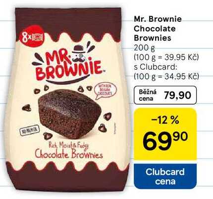Mr. Brownie Chocolate Brownies, 200 g  