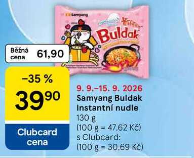 Samyang Buldak Instantní nudle, 130 g