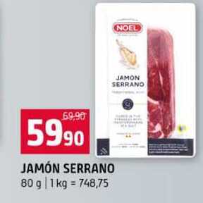 JAMÓN SERRANO 80 g
