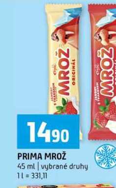 PRIMA MROŽ 45 ml vybrané druhy