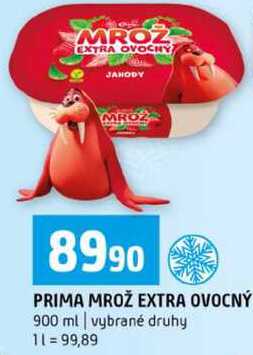 PRIMA MROŽ EXTRA OVOCNÝ 900 ml vybrané druhy