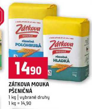 ZÁTKOVA MOUKA PŠENIČNÁ 1 kg vybrané druhy 