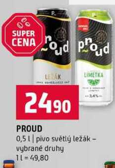 Proud světlý ležák 0,5 l