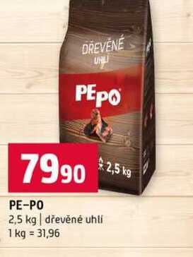 PE-PO 2,5 kg dřevěné uhlí 