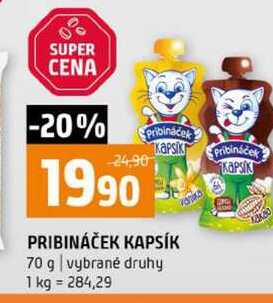 PRIBINÁČEK KAPSÍK 70 g vybrané druhy