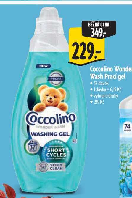 Coccolino Wonder Wash Prací gel 37 dávek