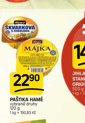 PAŠTIKA HAMÉ vybrané druhy 120 g