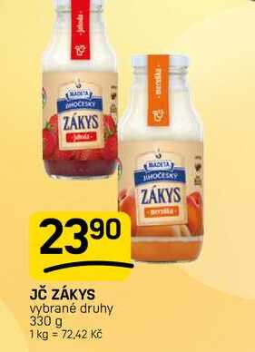 JČ ZÁKYS vybrané druhy 330 g