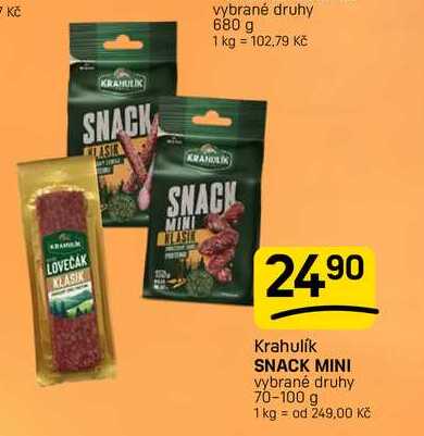 SNACK MINI vybrané druhy 70-100 g