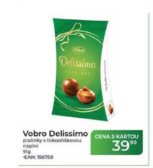 Vobro Delissimo pralinky s lískooříškovou náplni 91g