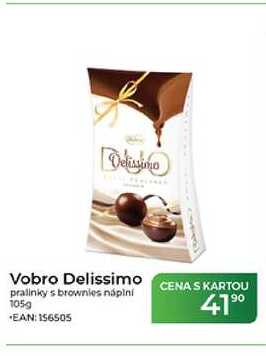 Vobro Delissimo pralinky s brownies náplní 105g