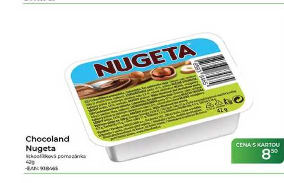 Chocoland Nugeta lískooríšková pomazánka 42g