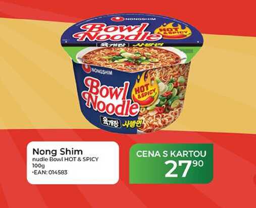 Nong Shim nudle Bowl HOT & SPICY 100g