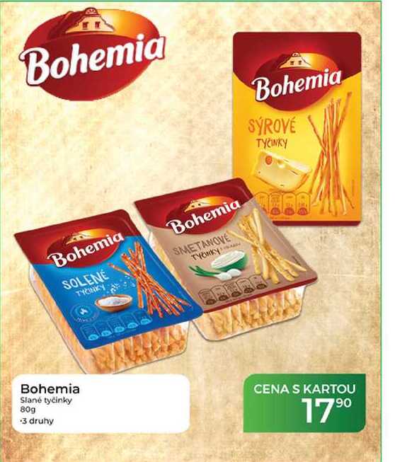 Bohemia Slané tyčinky 80g