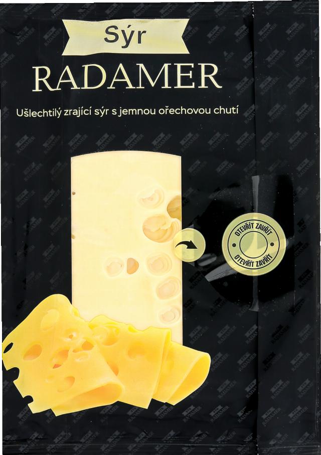 Radamer Polotvrdý sýr s oky natur/uzený