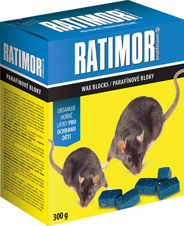 Rodenticid² Ratimor parafin, 300 g