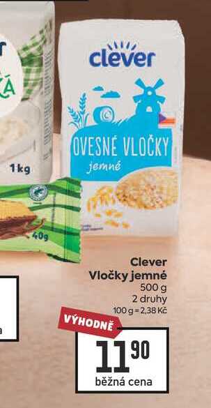 Clever Vločky jemné 500 g