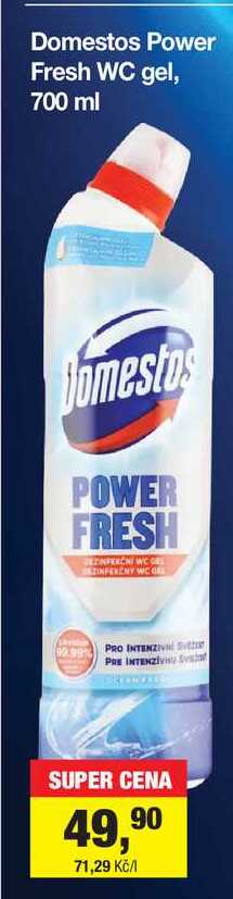 Domestos Power Fresh WC gel, 700 ml