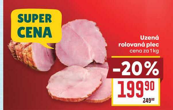 Uzená rolovaná plec cena za 1 kg
