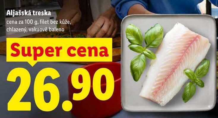 Aljašská treska, cena za 100 g