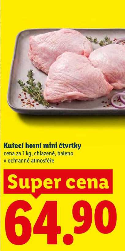 Kuřecí horní mini čtvrtky, cena za 1 kg