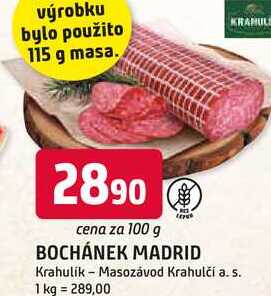 BOCHÁNEK MADRID 100 g