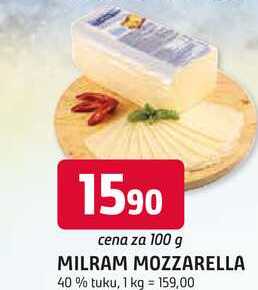 MILRAM MOZZARELLA 40% tuku, 100g
