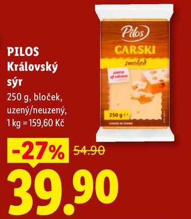 PILOS Královský sýr, 250 g