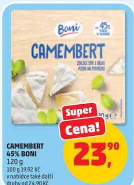 CAMEMBERT 45% BONI, 120 g