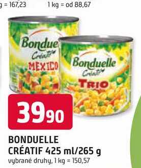 BONDUELLE TRIO CRÉATIF 425 ml/265 g 
