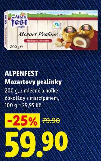 ALPENFEST Mozartovy pralinky, 200 g