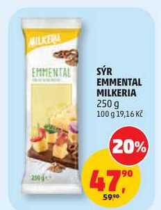 SÝR EMMENTAL MILKERIA, 250 g