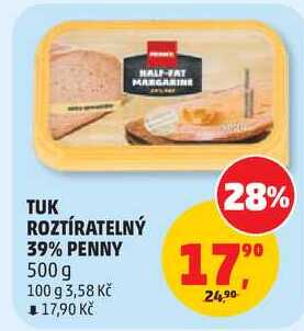 TUK ROZTÍRATELNÝ 39% PENNY, 500 g