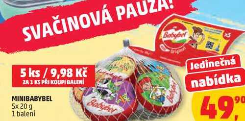 MINIBABYBEL, 5x 20 g