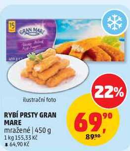 RYBÍ PRSTY GRAN MARE mražené, 450 g