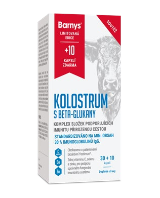 Kolostrum s beta-glukany