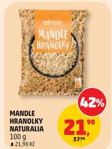 MANDLE HRANOLKY NATURALIA, 100 g