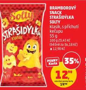 BRAMBOROVÝ SNACK STRAŠIDÝLKA SOLTY klasik, 55 g