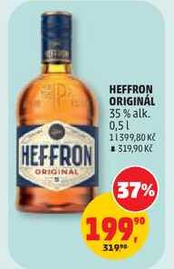 HEFFRON ORIGINÁL 35% alk., 0,5 l