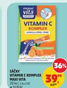 SÁČKY VITAMIN C KOMPLEX MAXI VITA, 20 ks