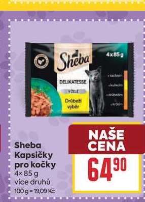 Sheba Kapsičky pro kočky 4x85 g