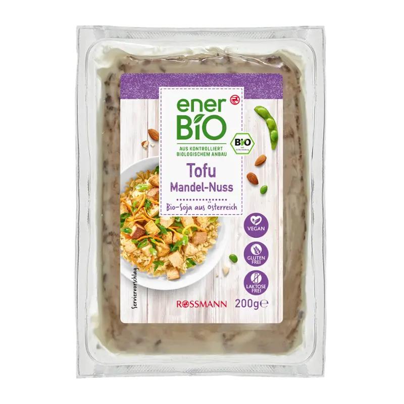 enerBiO BIO tofu uzené s mandlemi a lískovými ořechy, 200 g