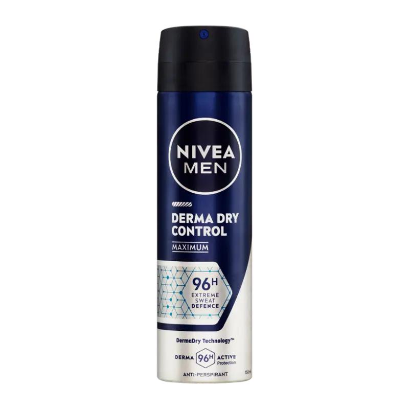 NIVEA Men Antiperspirant sprej pro muže Derma Dry Control, 150 ml