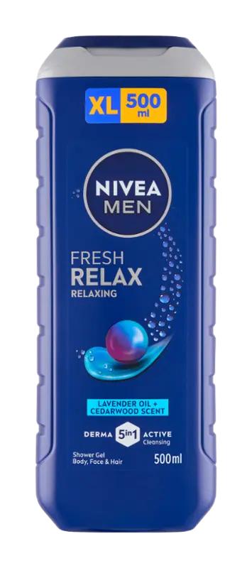 NIVEA Men Sprchový gel pro muže 3v1 Total Relax, 500 ml