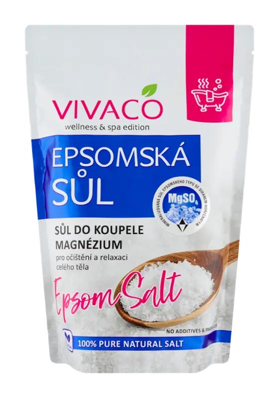 Vivaco Epsomská sůl do koupele s magnéziem, 1 kg