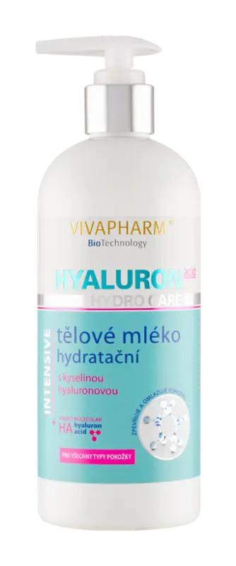 Vivaco Hydratační tělové mléko s kyselinou hyaluronovou, 400 ml